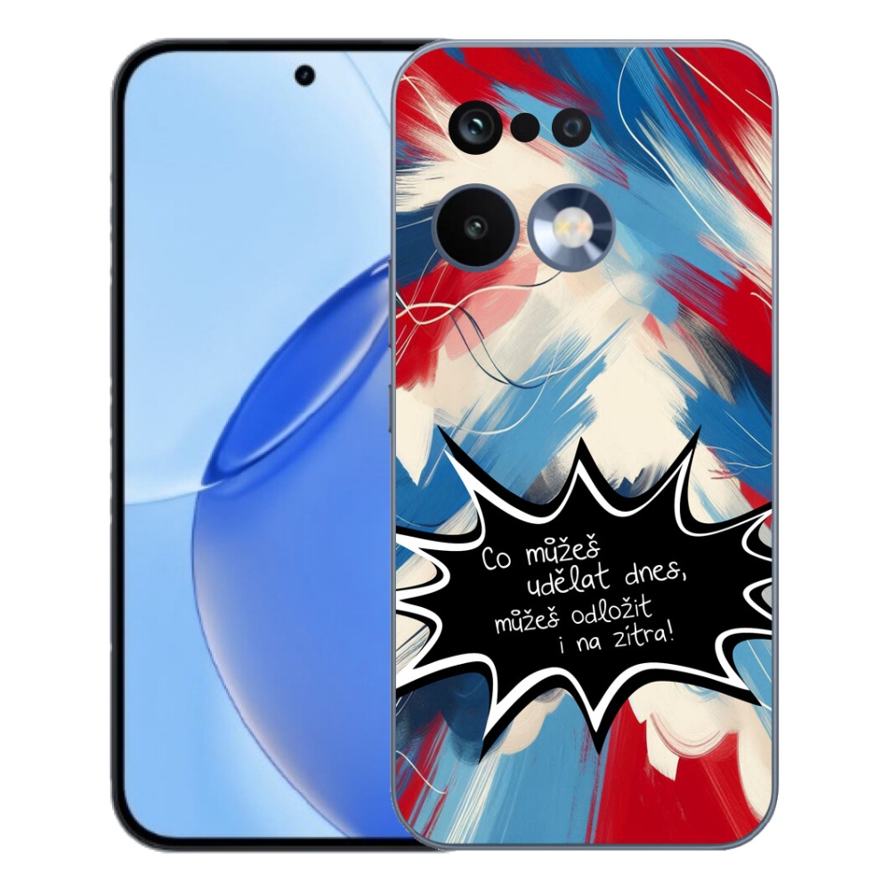 Gélový kryt mmCase na Realme 16 Pro - vtipný text 9 čierne pozadie