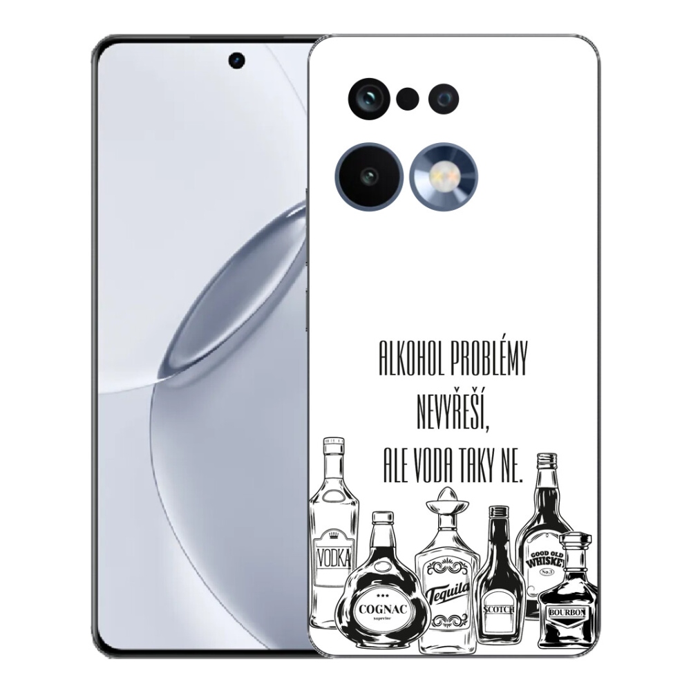 Gélový kryt mmCase na Realme 16 Pro+ - vtipný text biele pozadie