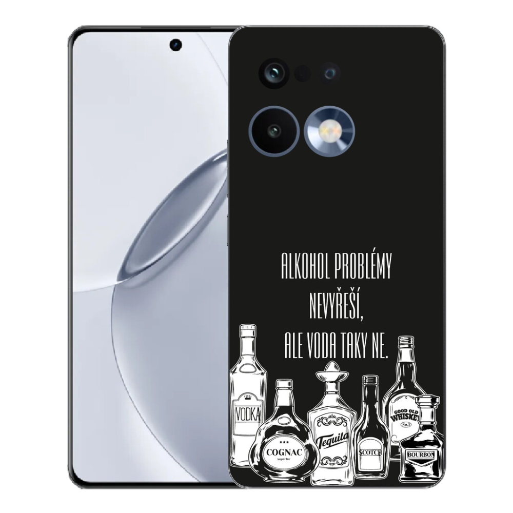 Gélový kryt mmCase na Realme 16 Pro+ - vtipný text čierne pozadie