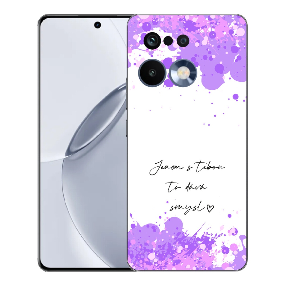 Gélový kryt mmCase na Realme 16 Pro+ - zamilovaný text biele pozadie