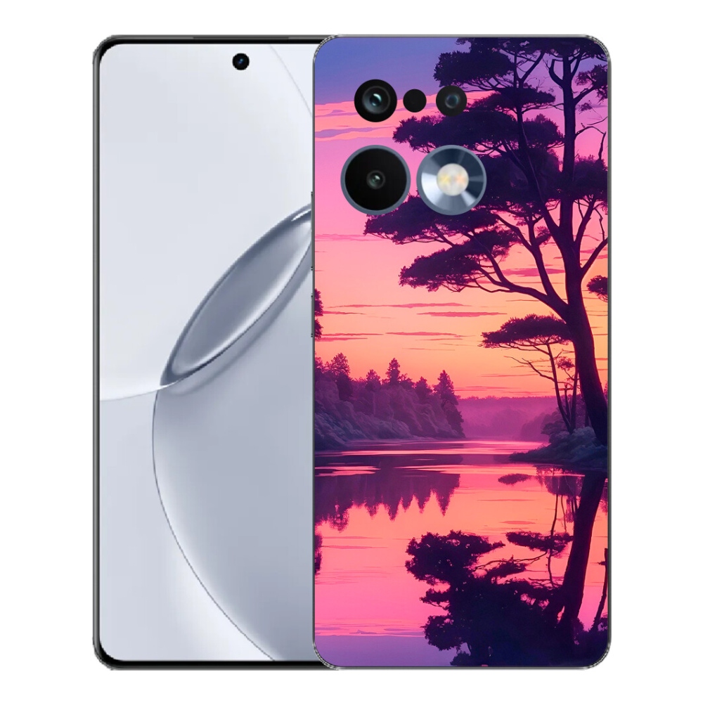 Gélový kryt mmCase na Realme 16 Pro+ - západ slnka nad jazerom