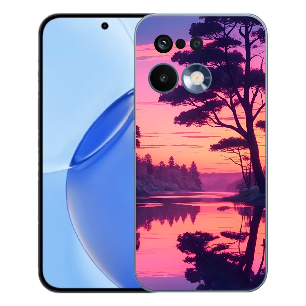 Gélový kryt mmCase na Realme 16 Pro - západ slnka nad jazerom