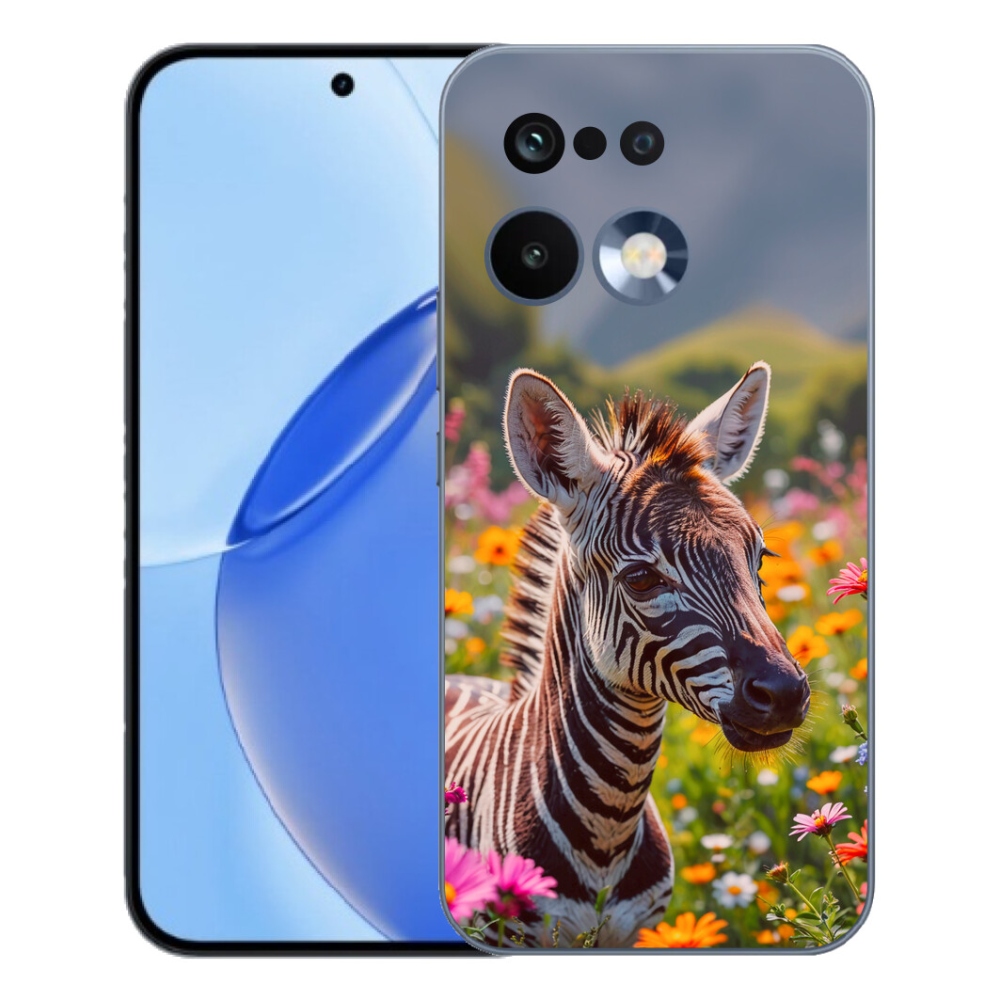 Gélový kryt mmCase na Realme 16 Pro - zebra na lúke