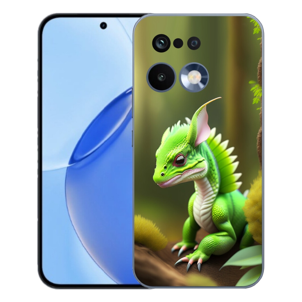 Gélový kryt mmCase na Realme 16 Pro - zelený dráčik