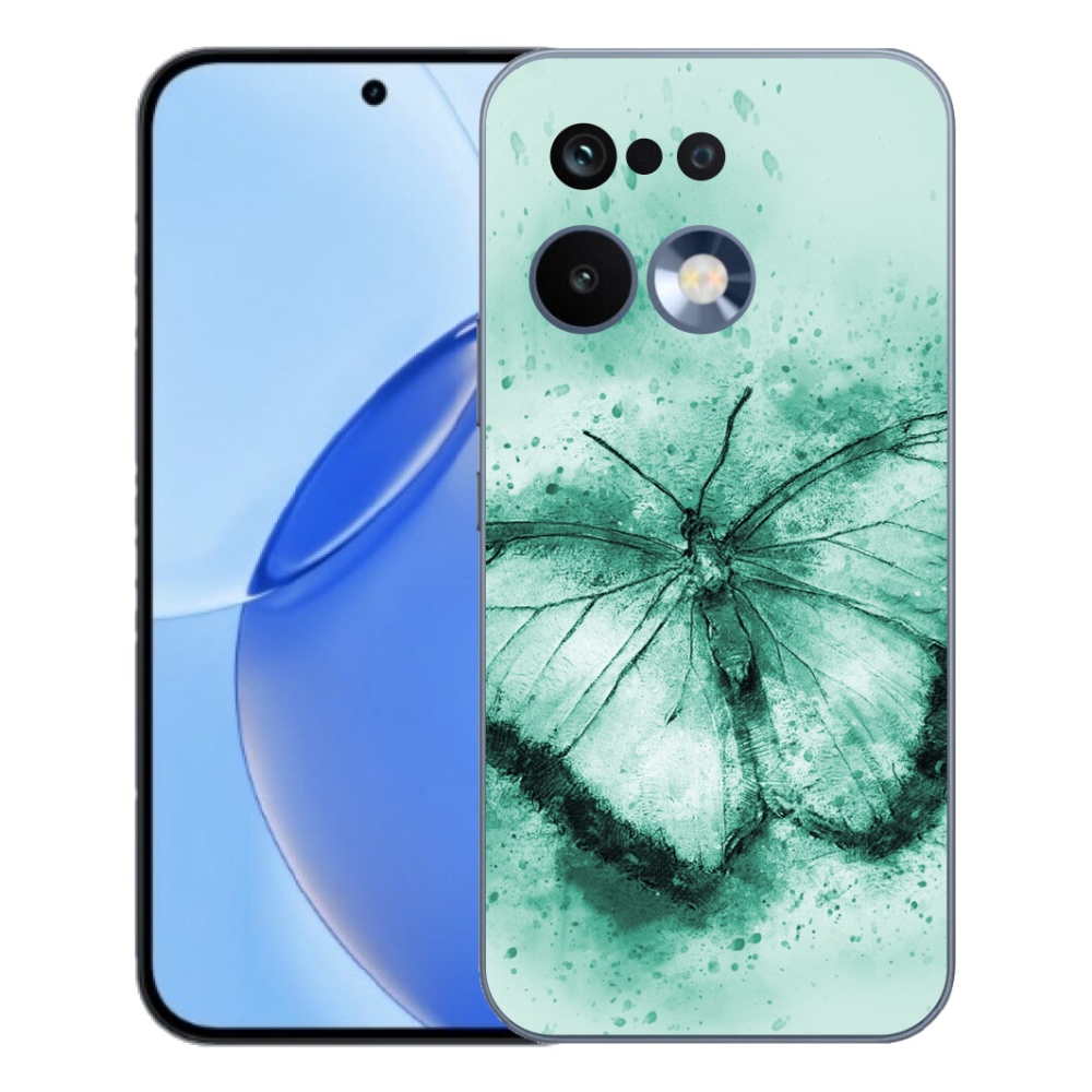 Gélový kryt mmCase na Realme 16 Pro - zelený motýľ