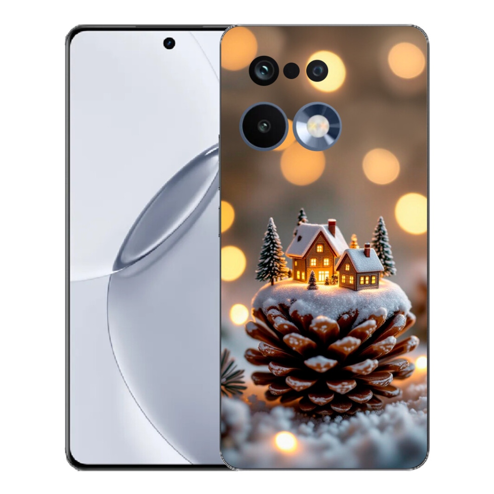 Gélový kryt mmCase na Realme 16 Pro+ - zimná dedinka
