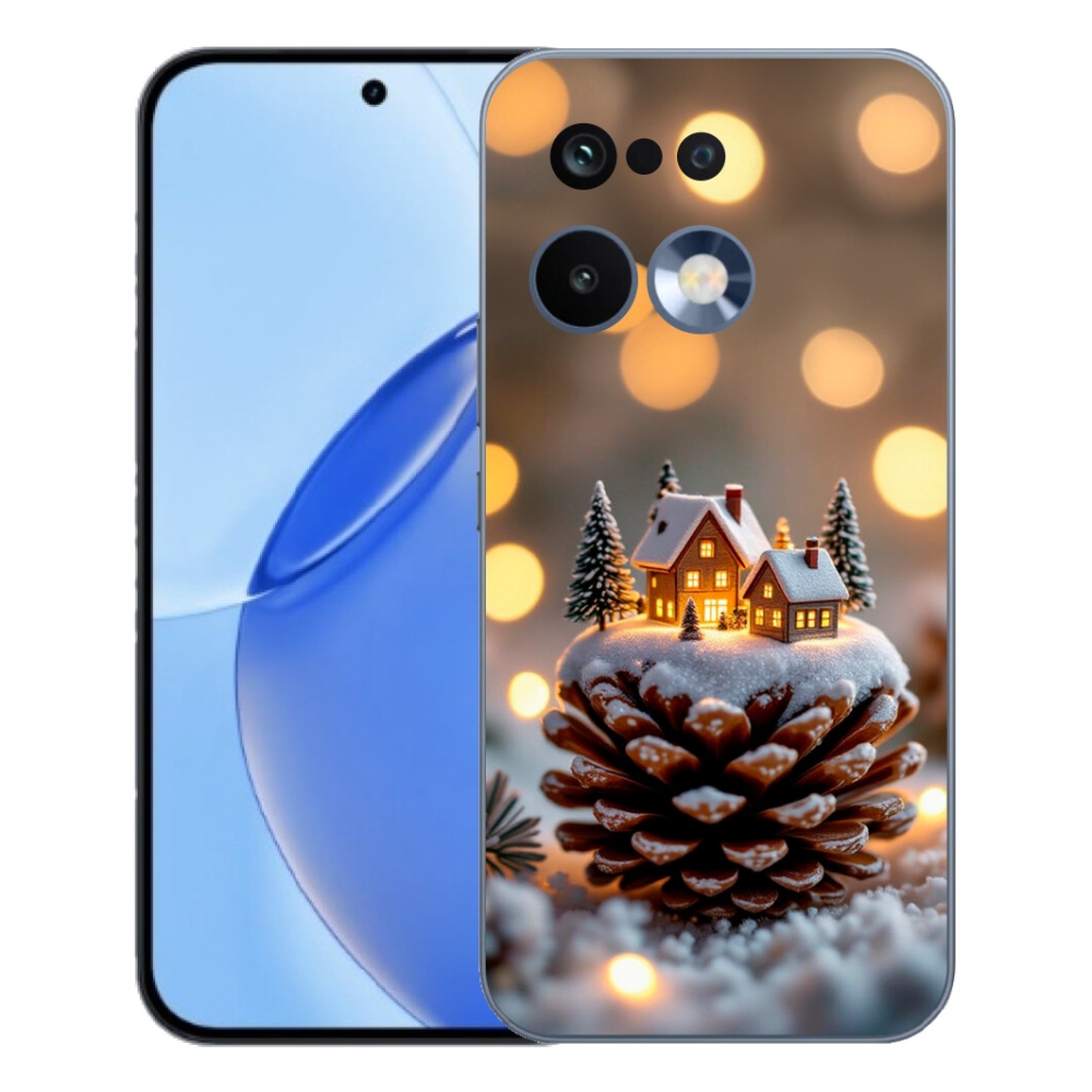 Gélový kryt mmCase na Realme 16 Pro - zimná dedinka