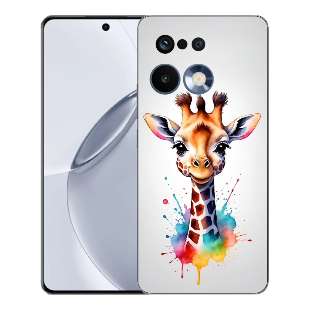 Gélový kryt mmCase na Realme 16 Pro+ - žirafa 1