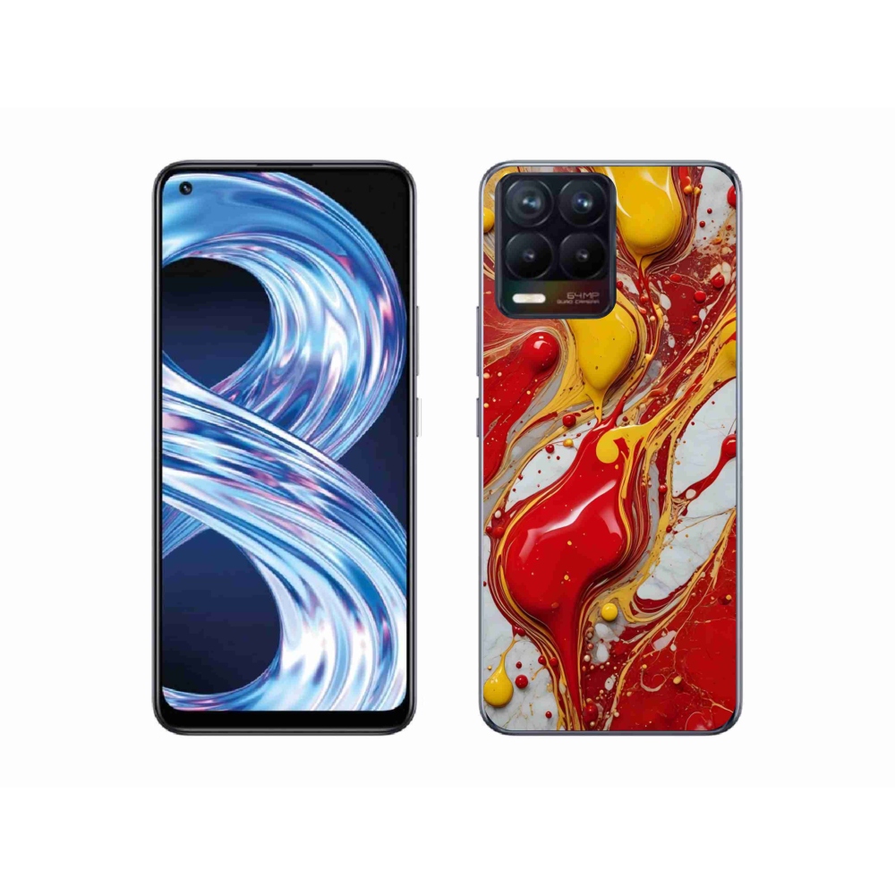 Gélový kryt mmCase na Realme 8 4G - abstraktný motív 42