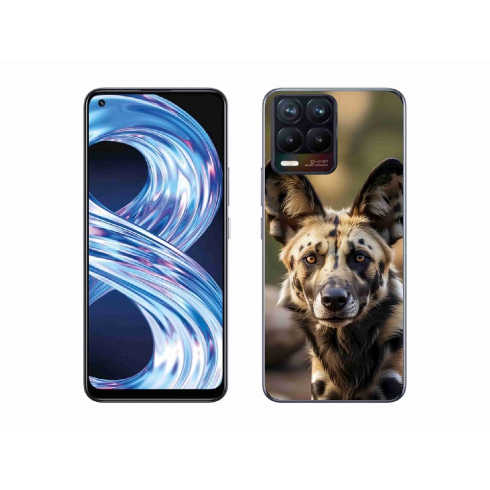 Gélový kryt mmCase na Realme 8 4G - africký divoký pes