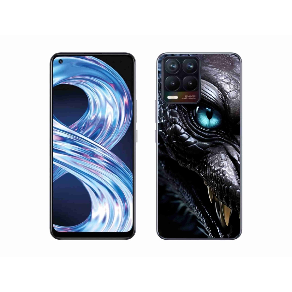 Gélový kryt mmCase na Realme 8 4G - dračí pohľad