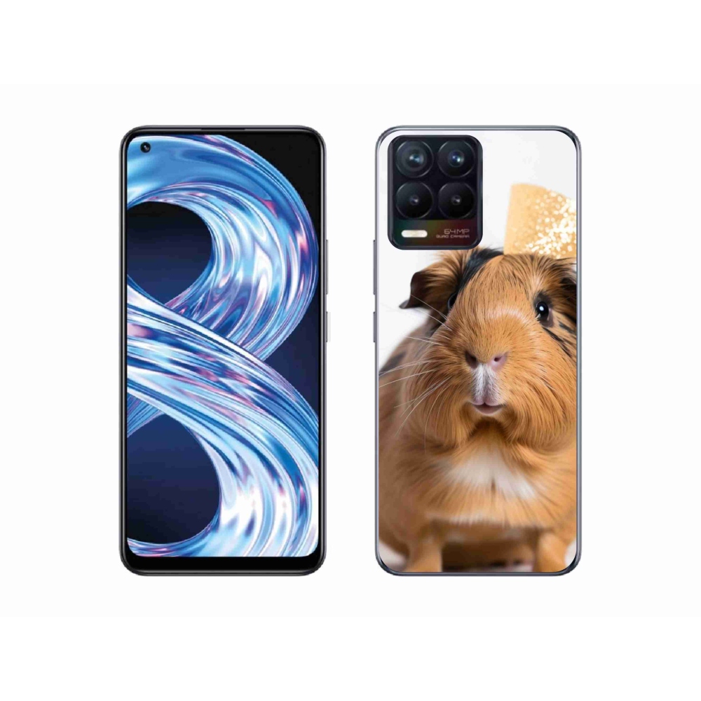 Gélový kryt mmCase na Realme 8 4G - hnedé morča