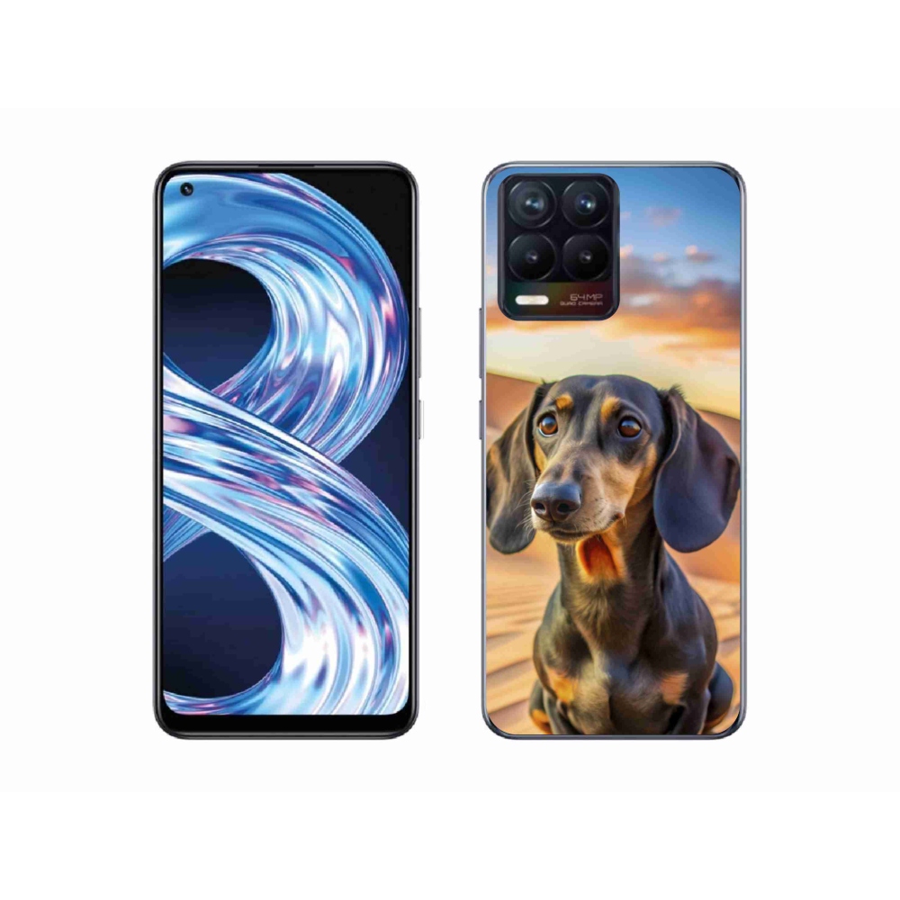 Gélový kryt mmCase na Realme 8 4G - jazvečík 3