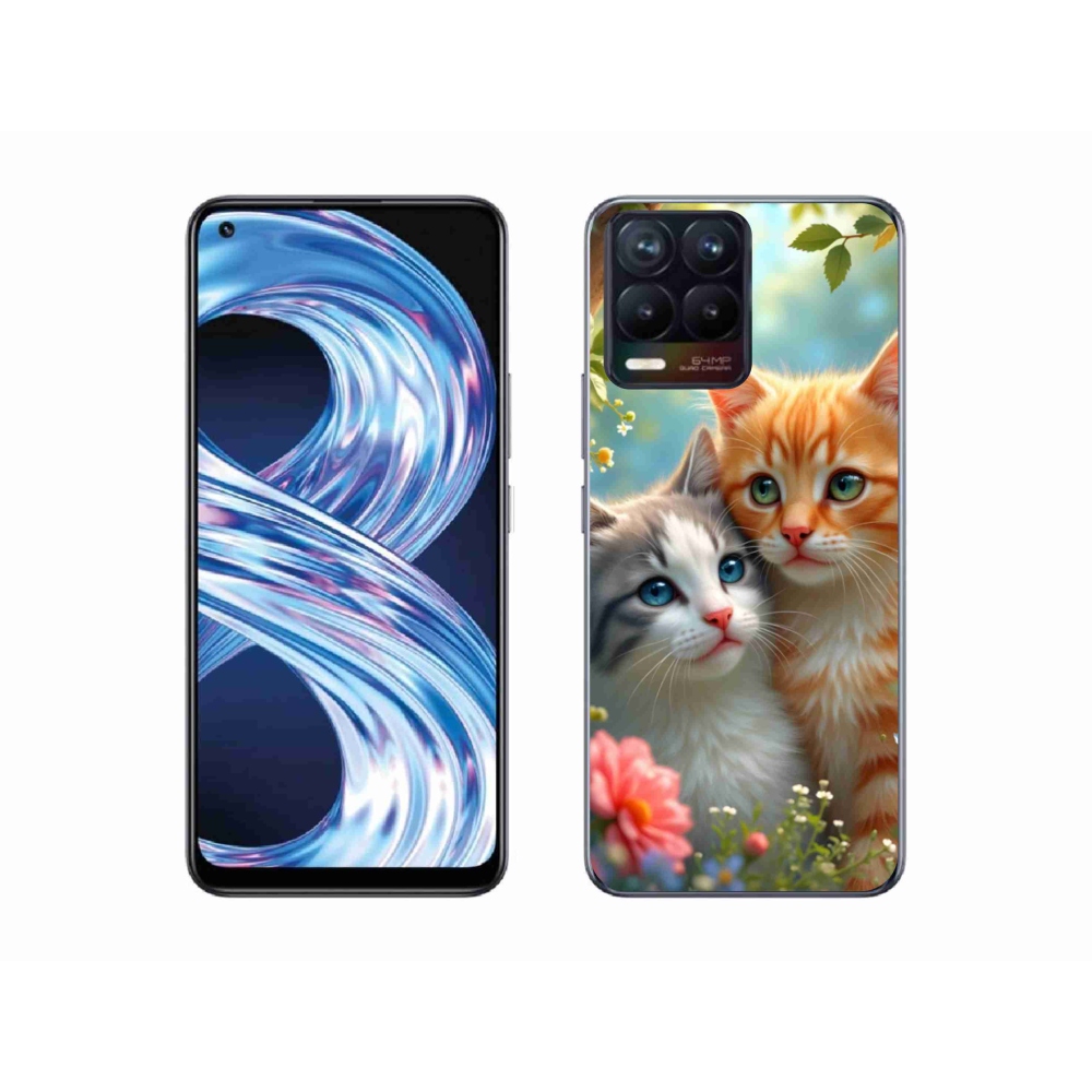 Gélový kryt mmCase na Realme 8 4G - mačacia láska 2