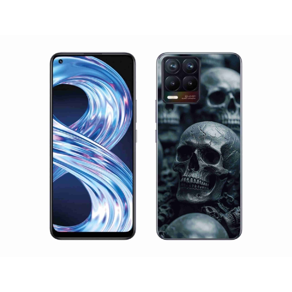 Gélový kryt mmCase na Realme 8 4G - lebka 2