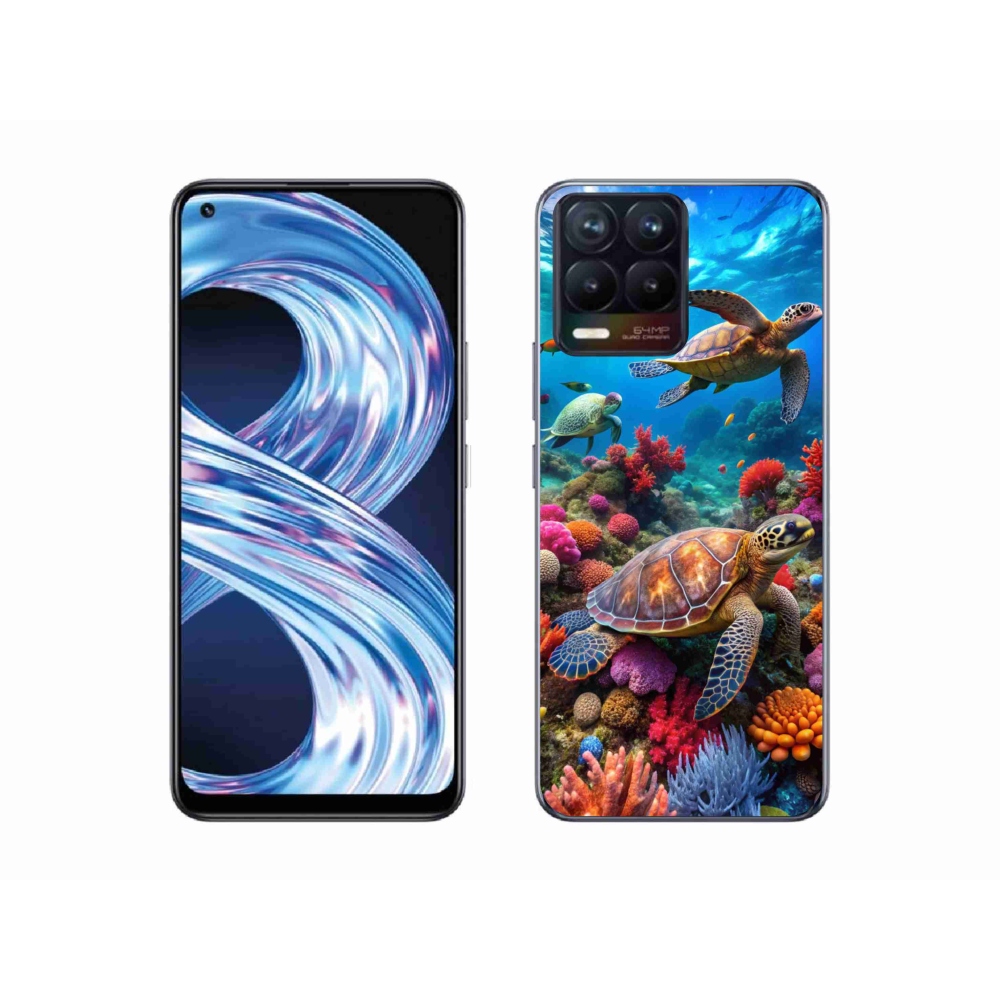 Gélový kryt mmCase na Realme 8 4G - morský svet 2