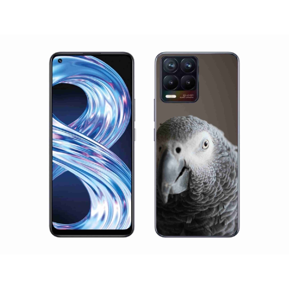 Gélový kryt mmCase na Realme 8 4G - papagáj žako 2