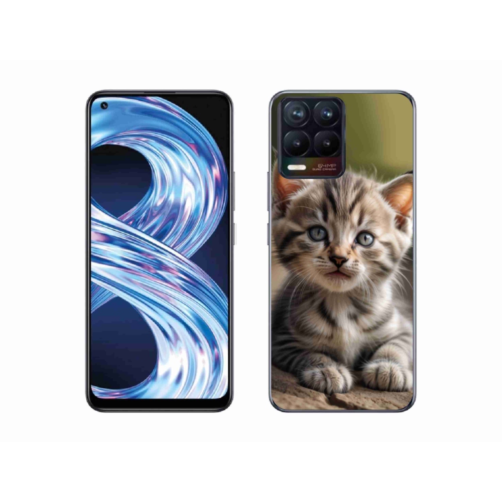 Gélový kryt mmCase na Realme 8 4G - roztomilé mačiatko 9