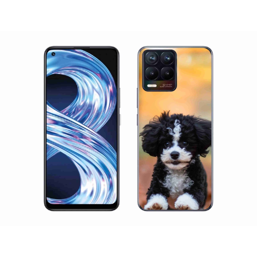 Gélový kryt mmCase na Realme 8 4G - roztomilé šteňa 2