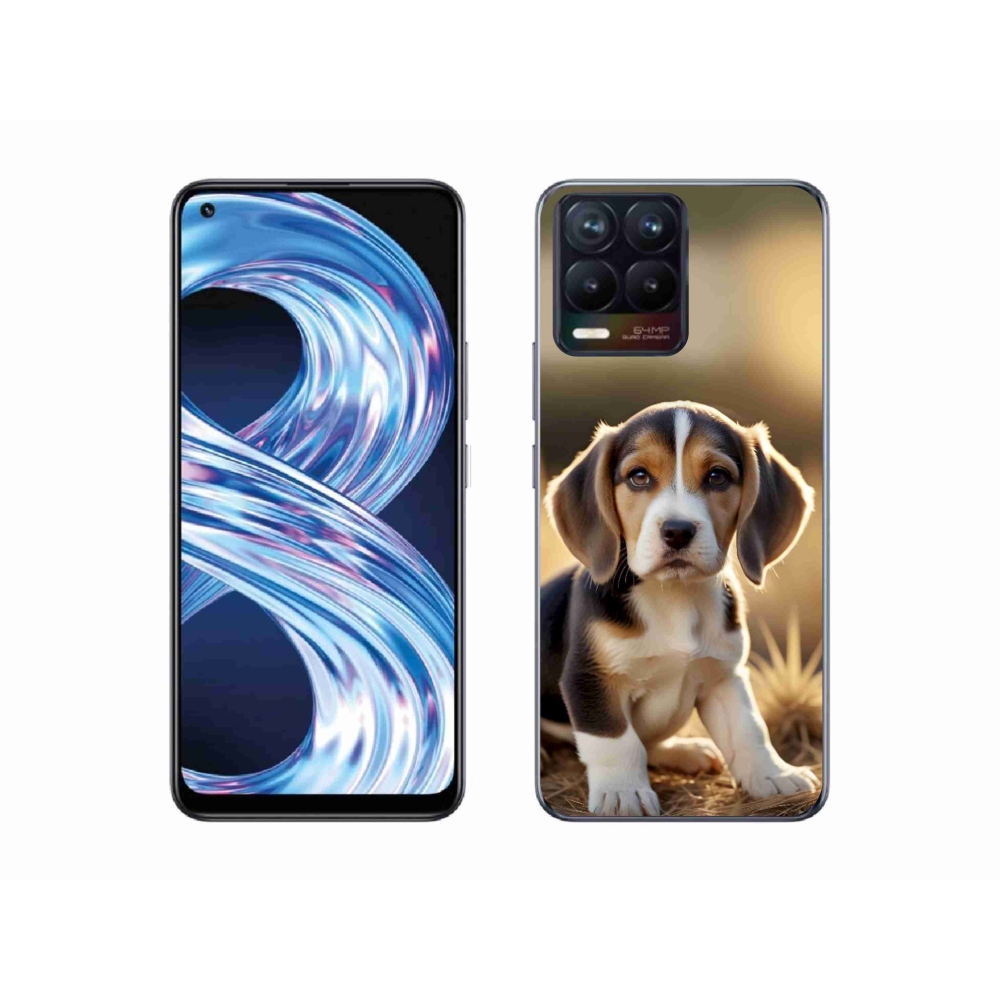 Gélový kryt mmCase na Realme 8 4G - roztomilý bígl