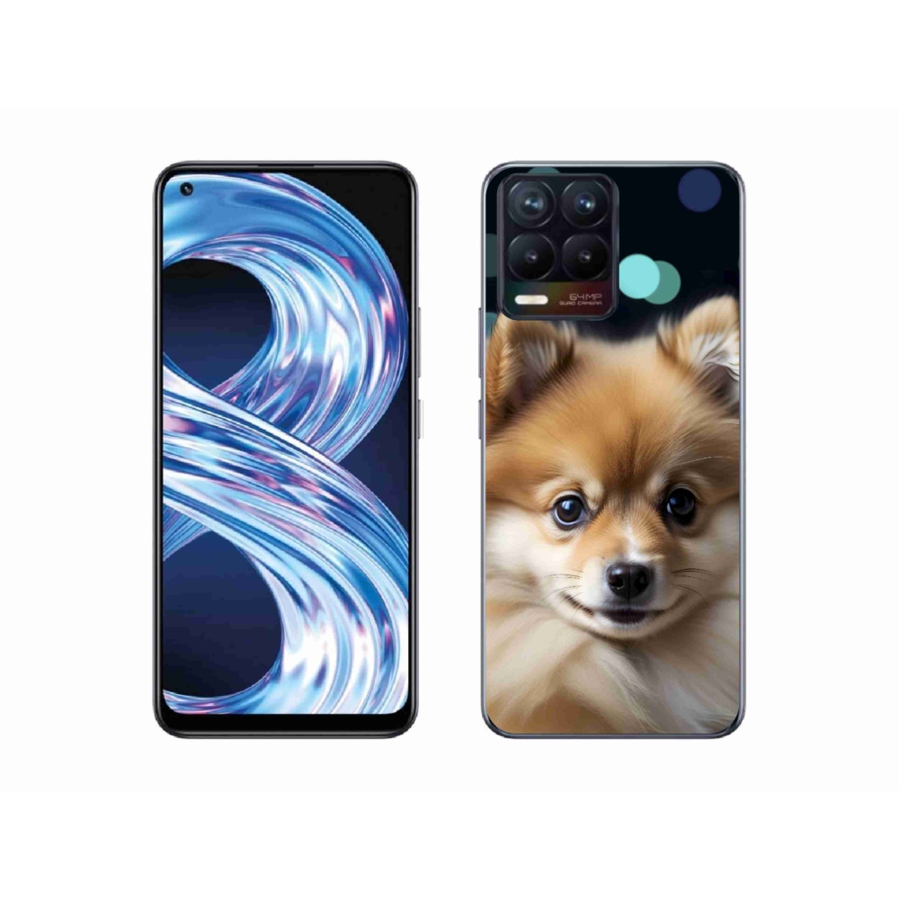 Gélový kryt mmCase na Realme 8 4G - roztomilý pomeranian