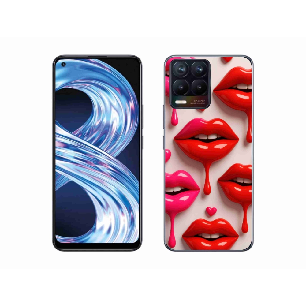 Gélový kryt mmCase na Realme 8 4G - pery 2