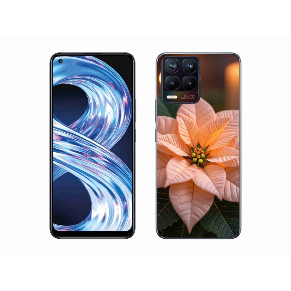 Gélový kryt mmCase na Realme 8 4G - vianočná hviezda