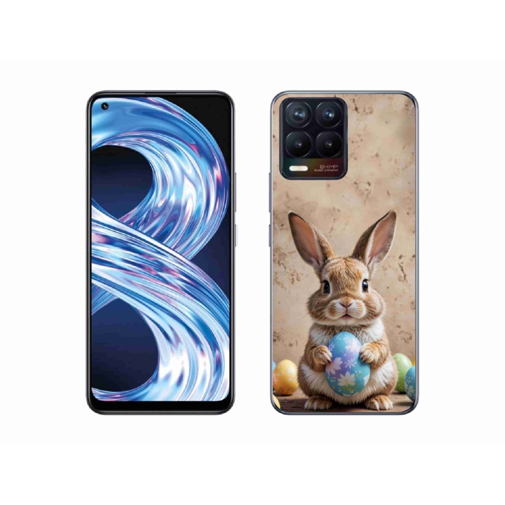 Gélový kryt mmCase na Realme 8 4G - veľkonočný zajačik