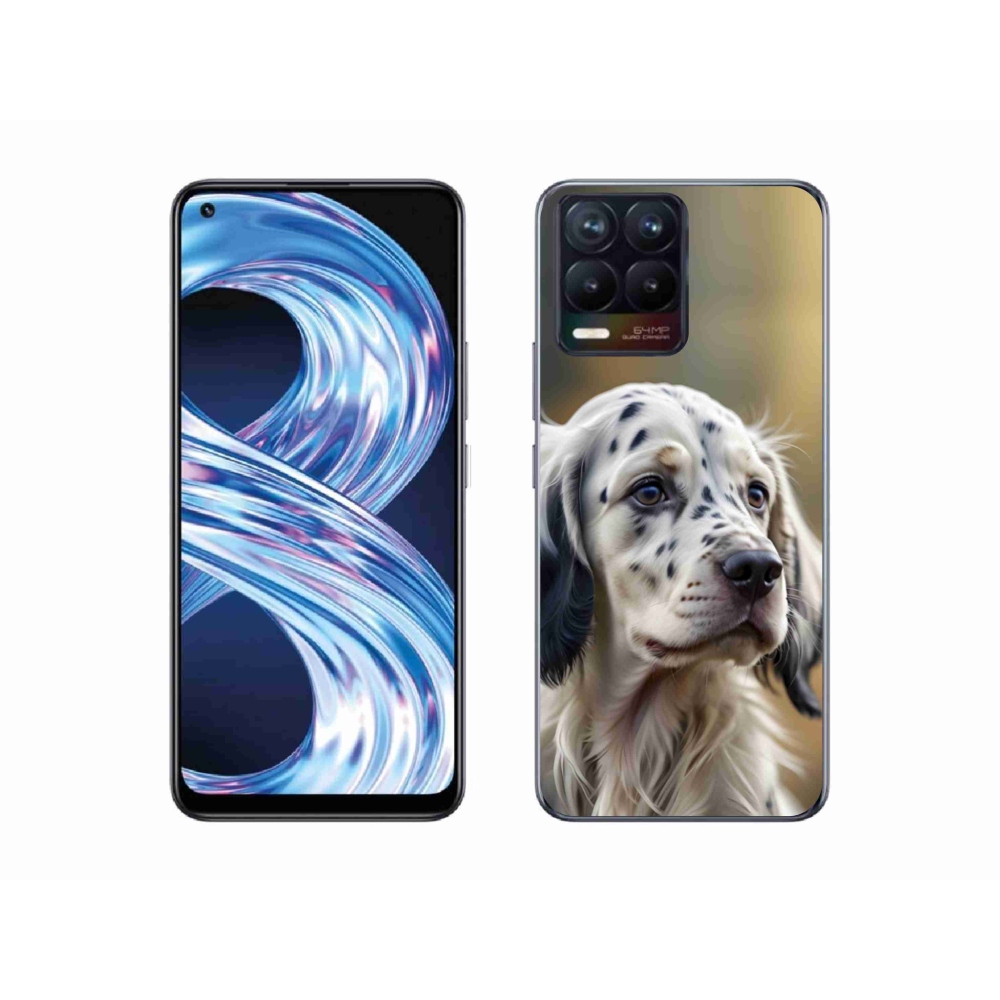 Gélový kryt mmCase na Realme 8 Pro - anglický seter