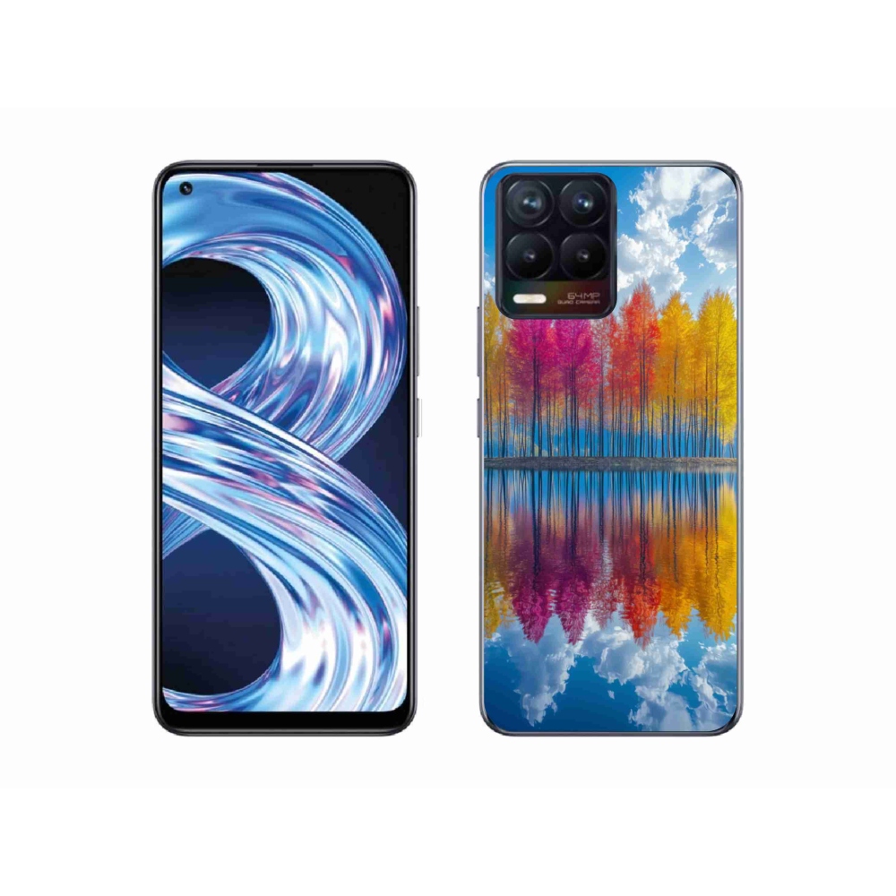 Gélový kryt mmCase na Realme 8 Pro - farebné stromy