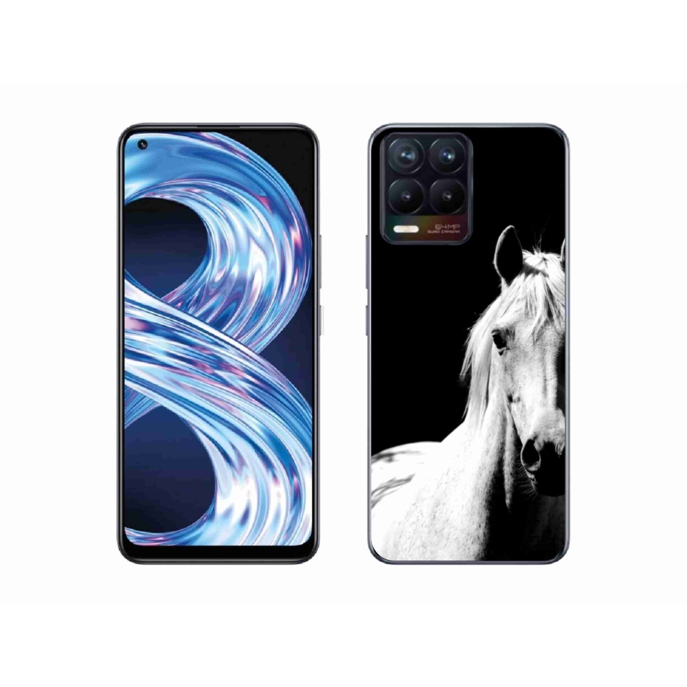 Gélový kryt mmCase na Realme 8 Pro - biely kôň 5