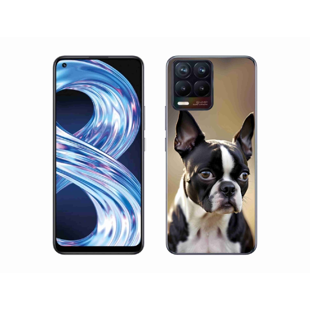 Gélový kryt mmCase na Realme 8 Pro - bostonský teriér