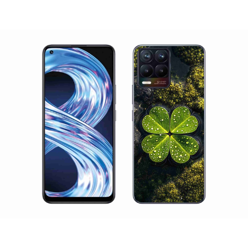 Gélový kryt mmCase na Realme 8 Pro - štvorlístok