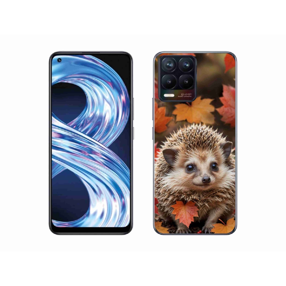 Gélový kryt mmCase na Realme 8 Pro - ježko v lístí