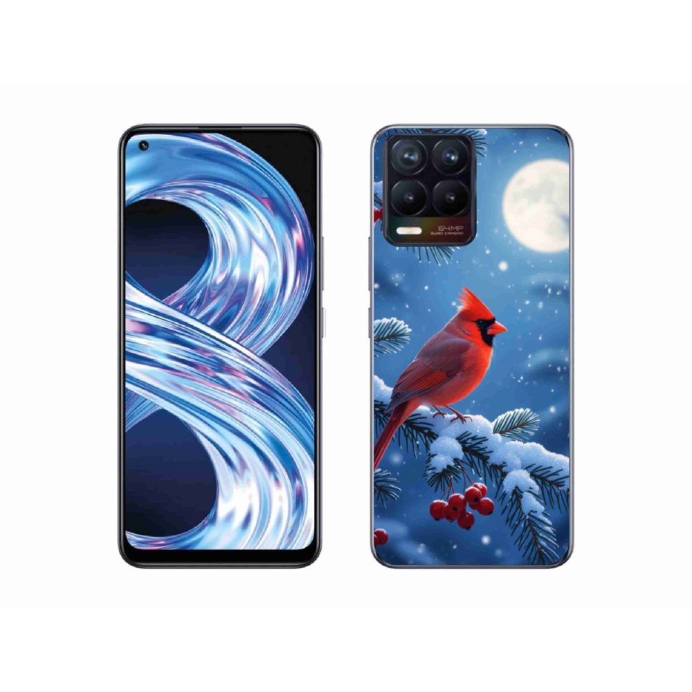 Gélový kryt mmCase na Realme 8 Pro - kardinál červený