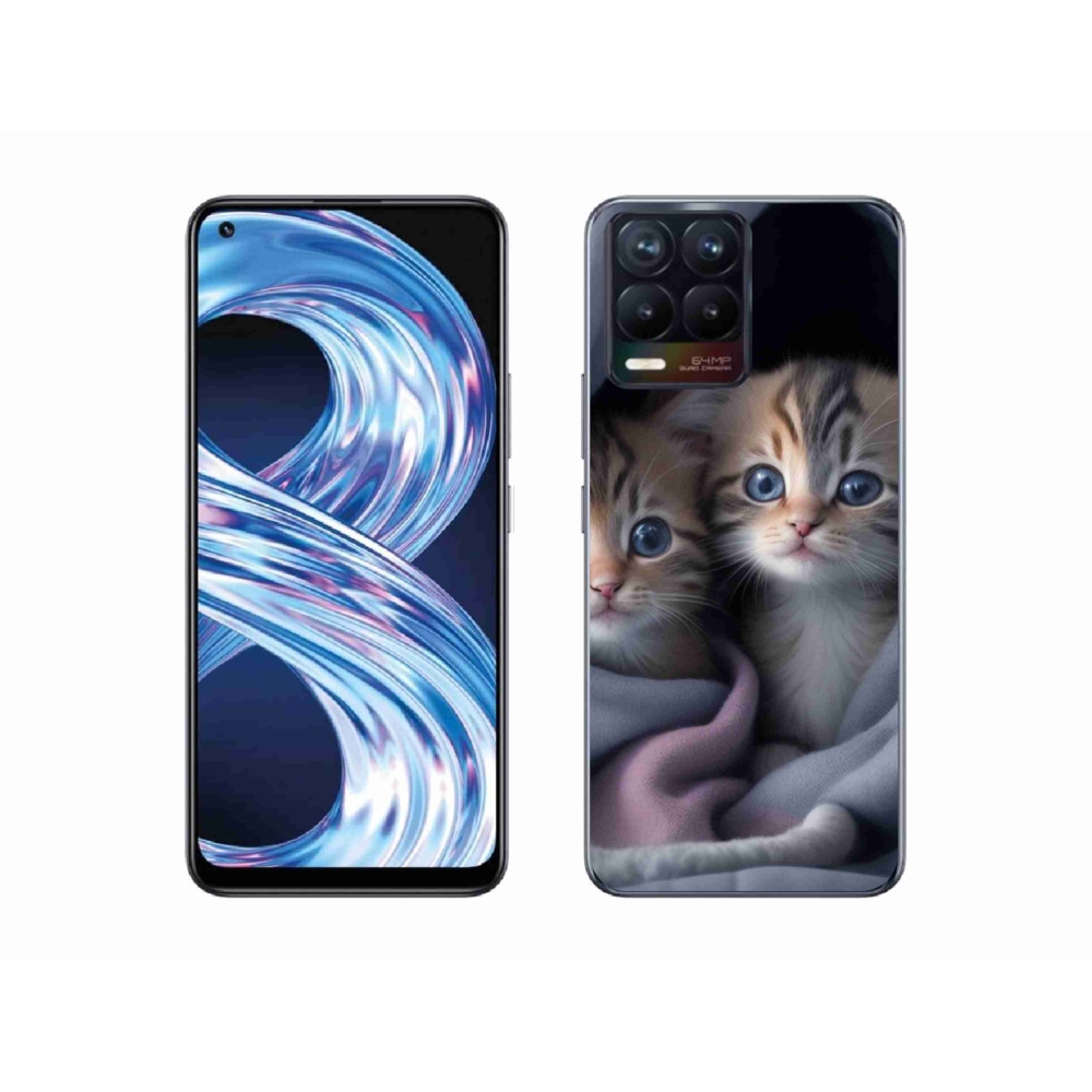 Gélový kryt mmCase na Realme 8 Pro - mačacie duo 2