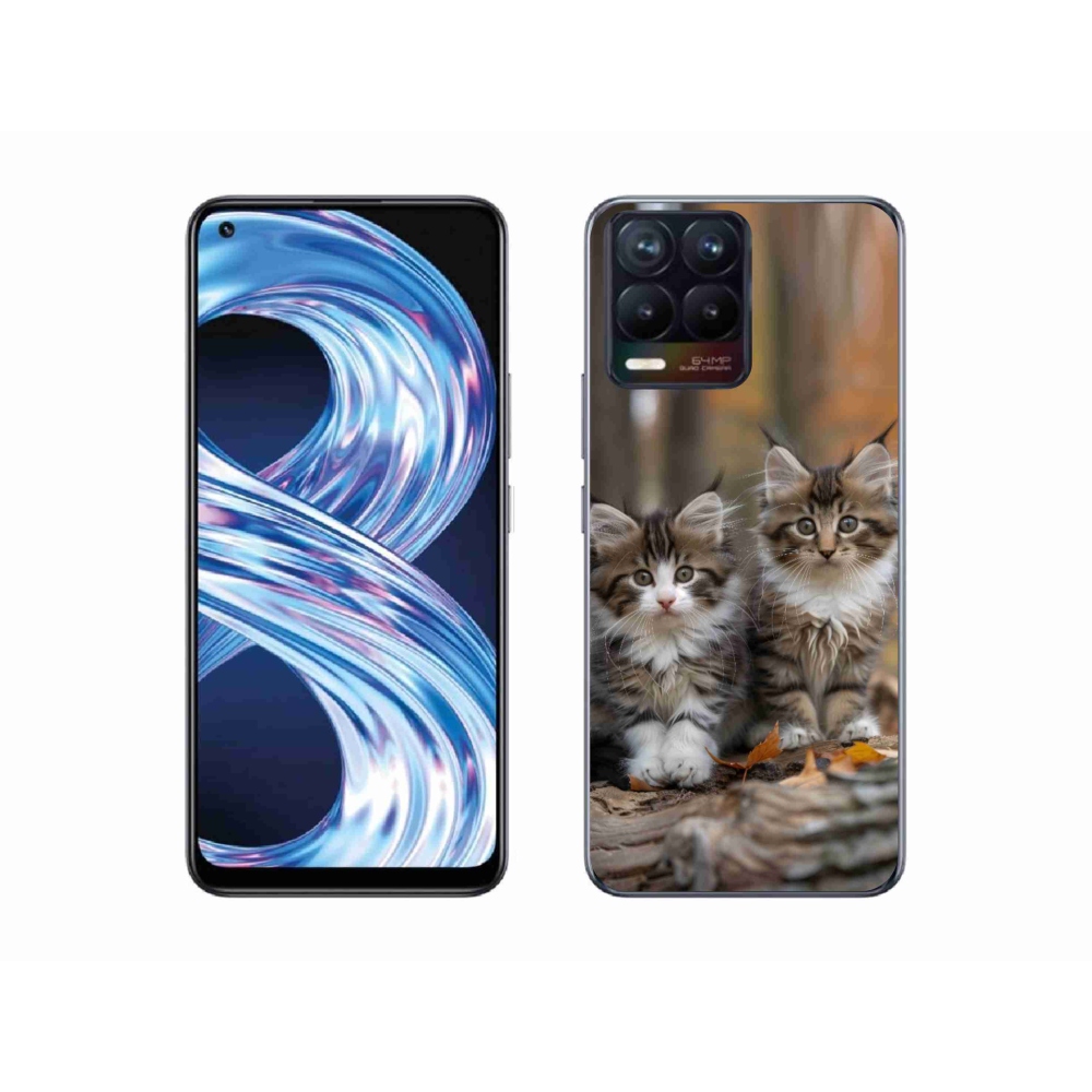 Gélový kryt mmCase na Realme 8 Pro - mačacie duo 3