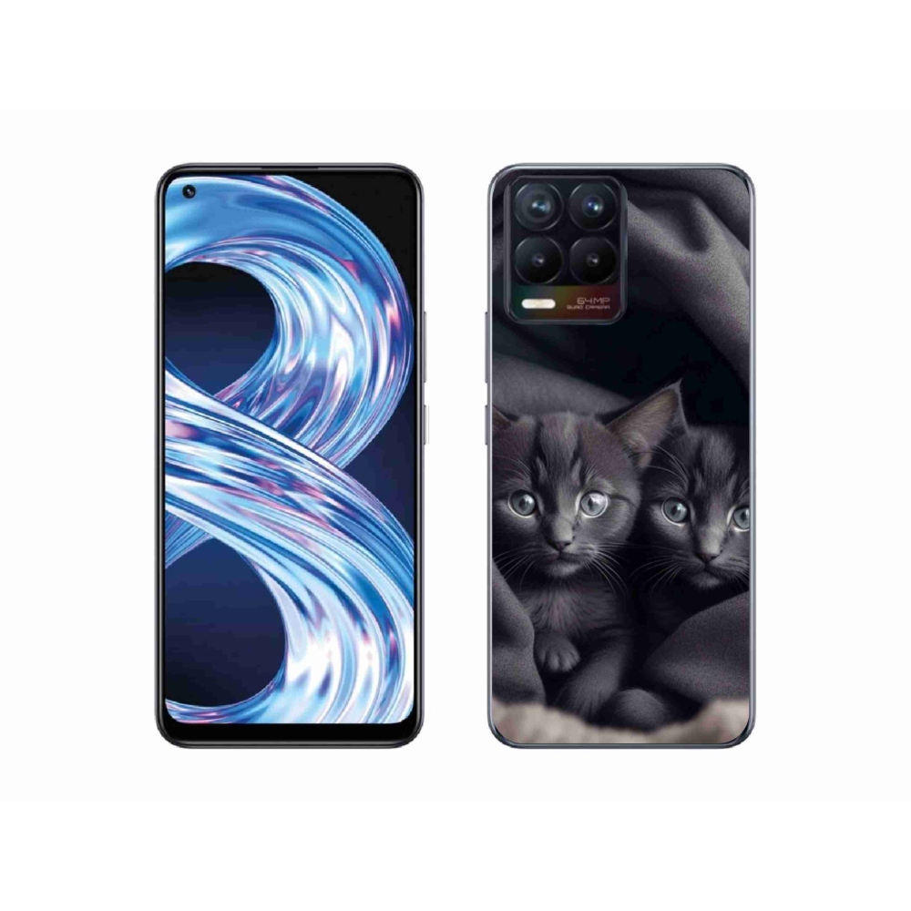 Gélový kryt mmCase na Realme 8 Pro - mačacie duo