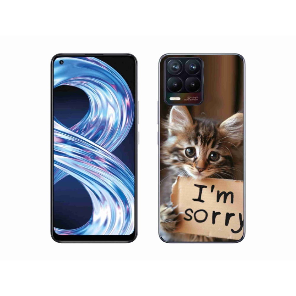 Gélový kryt mmCase na Realme 8 Pro - mačacie ospravedlnenie