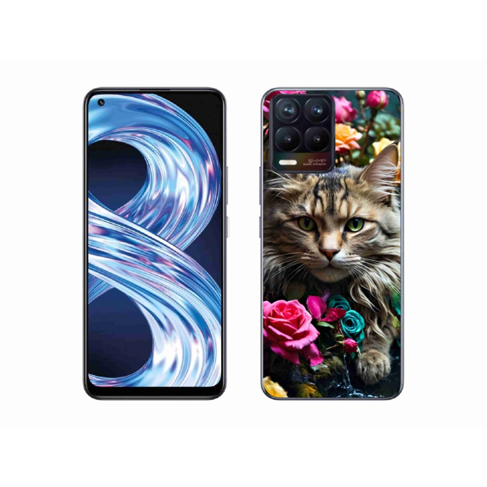 Gélový kryt mmCase na Realme 8 Pro - mačacie pohľad 2