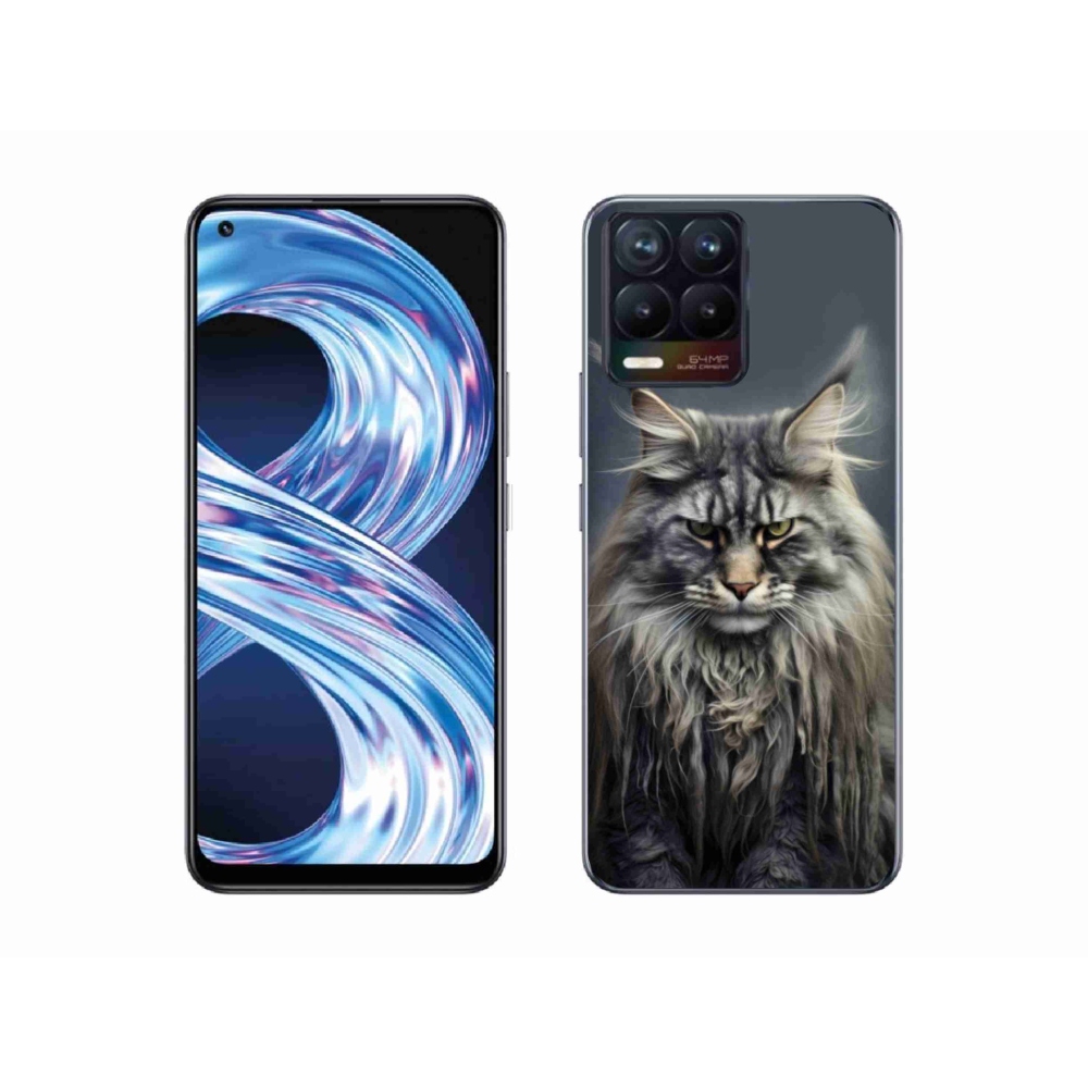 Gélový kryt mmCase na Realme 8 Pro - mačacie pohľad 4