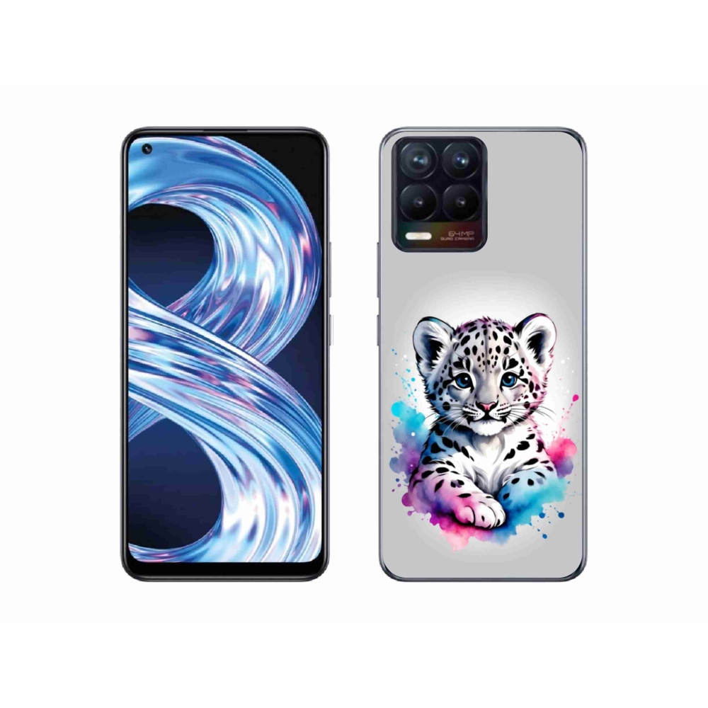 Gélový kryt mmCase na Realme 8 Pro - leopardej mláďa