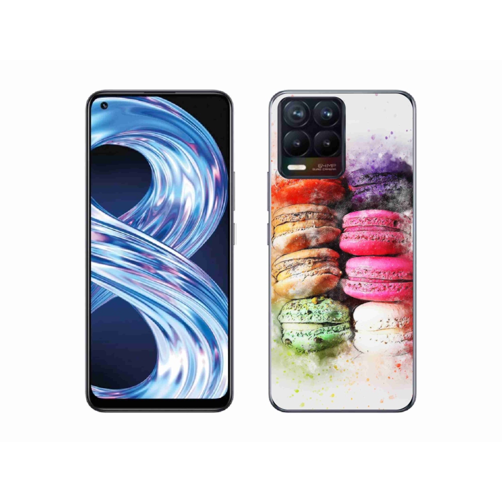 Gélový kryt mmCase na Realme 8 Pro - makrónky