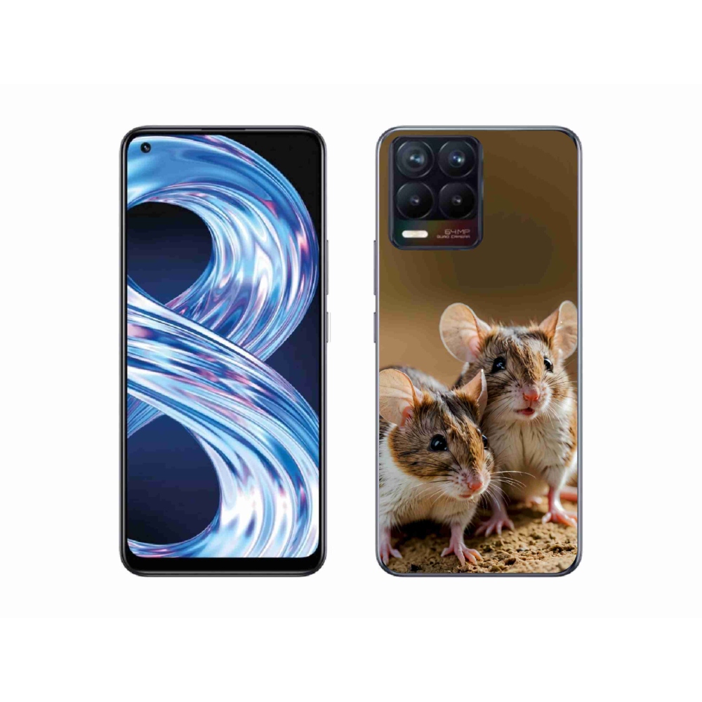 Gélový kryt mmCase na Realme 8 Pro - myší duo