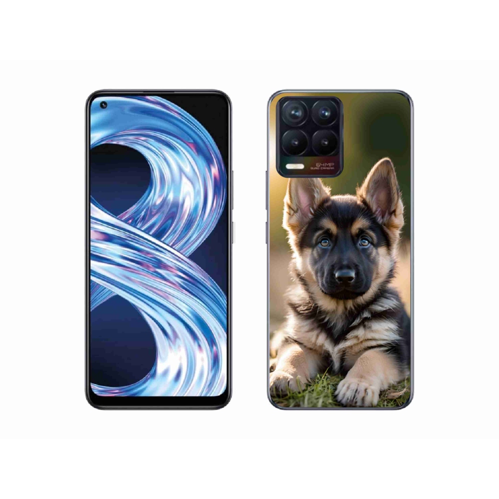 Gélový kryt mmCase na Realme 8 Pro - nemecký ovčiak v prírode