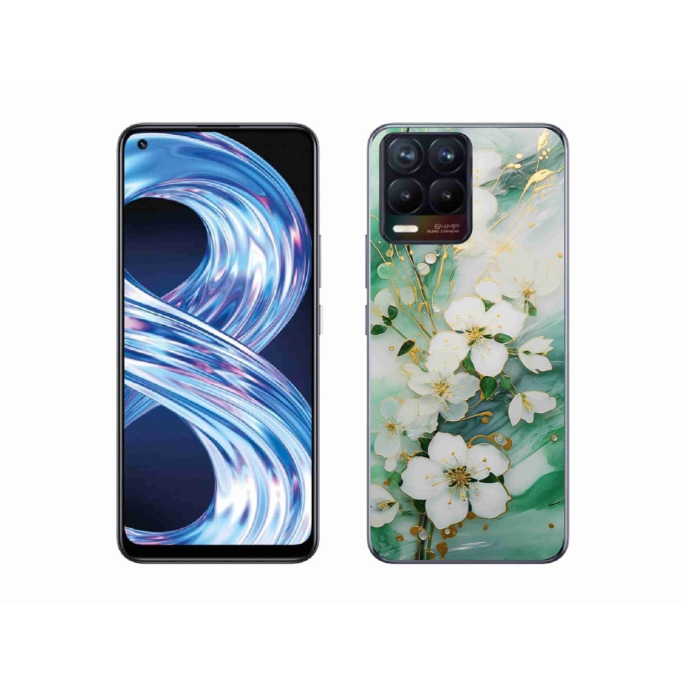 Gélový kryt mmCase na Realme 8 Pro - nežné kvety