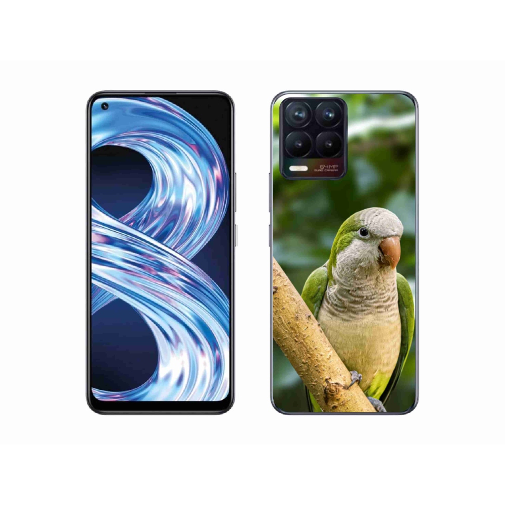 Gélový kryt mmCase na Realme 8 Pro - papagáj mníšok