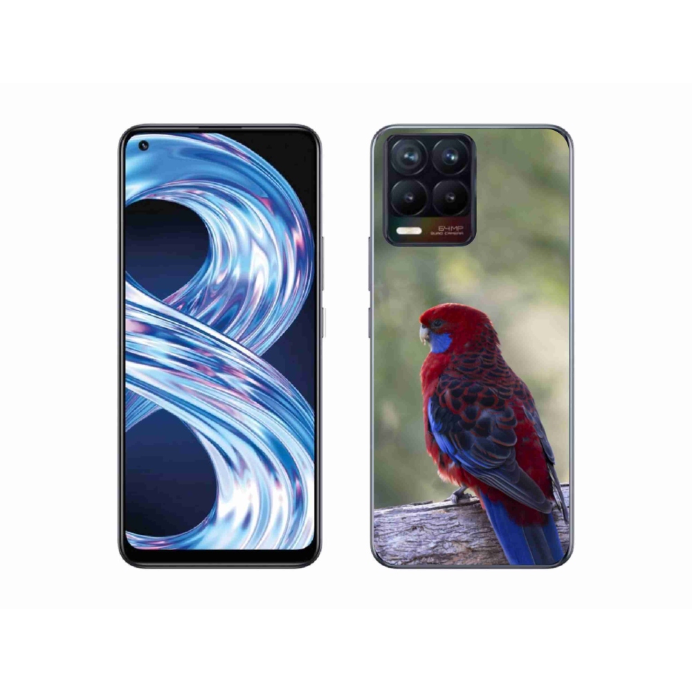 Gélový kryt mmCase na Realme 8 Pro - papagáj rosela