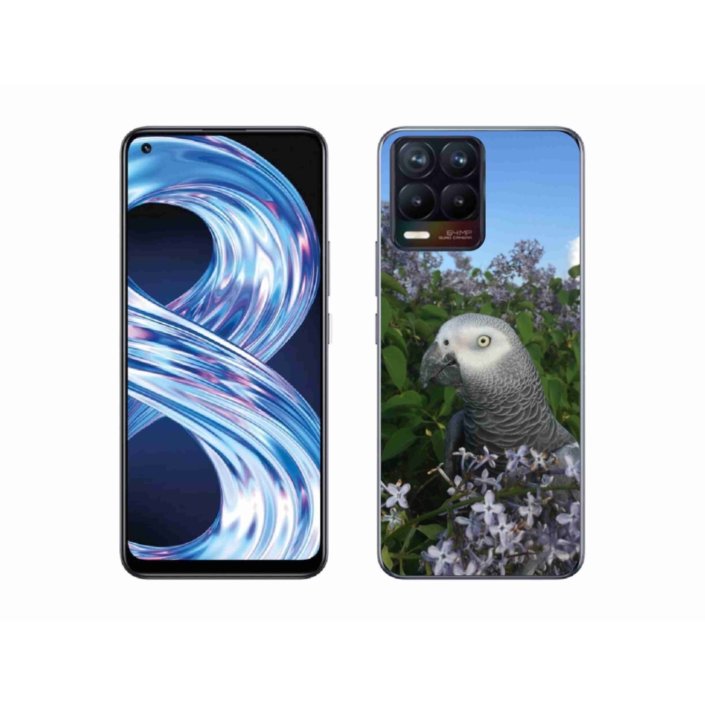 Gélový kryt mmCase na Realme 8 Pro - papagáj žako