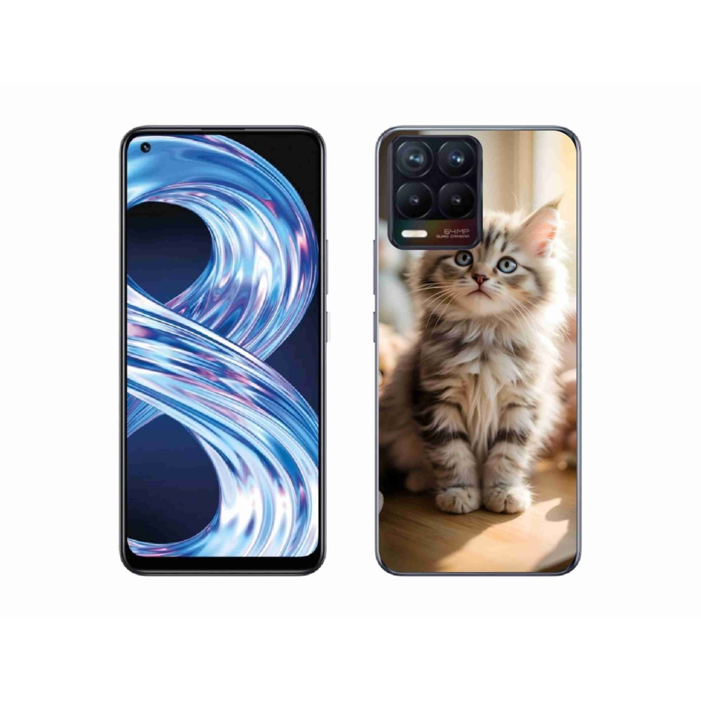 Gélový kryt mmCase na Realme 8 Pro - roztomilé mačiatko 10